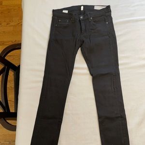 Rag & bone black skinny size 27